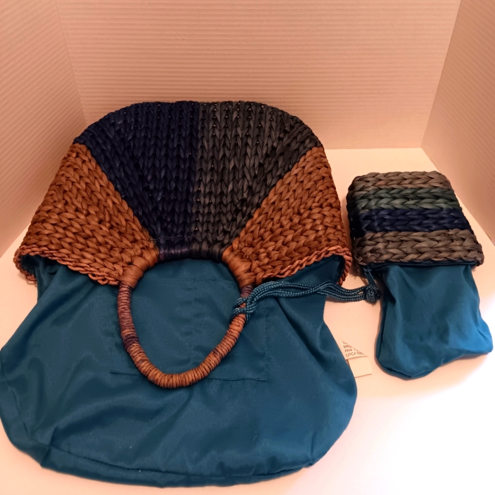 Euc!!! Multicolored Basket Bag Bundle - image 6